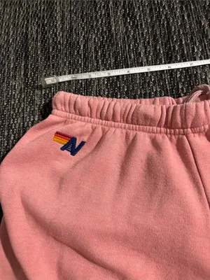 Aviator Nation 5 Stripe Jogger Sweatpant Pink Size XS thumbnail 3