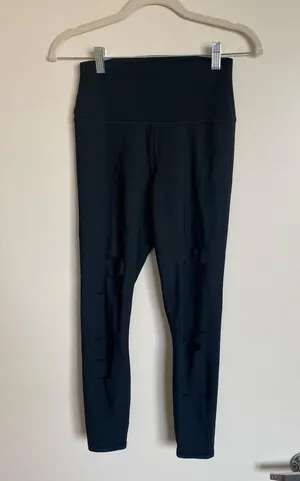 Alo High Waist Ripped Warrior Legging thumbnail 1