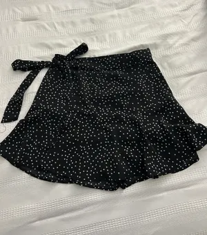 Just Quella Black And White Polka Dot Mini Skirt thumbnail 1