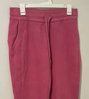 Lululemon Pink Scuba High Rise Jogger Sweatpants Loungewear Size 8 thumbnail 1
