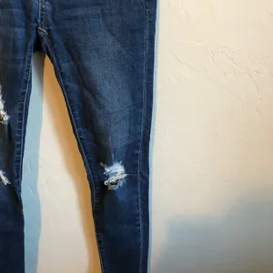 Just Us‎ Distressed Raw Hew Denim Jeans thumbnail 3