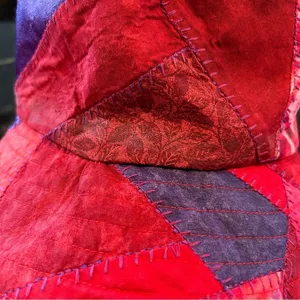 Homemade Quilted Patchwork Bohemian Festival Bucket Hat Size Small thumbnail 8