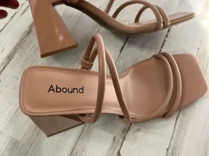Abound Austyn Tubular Strappy Block Heeled Sandal Tan Mocha Size 9 NEW thumbnail 7