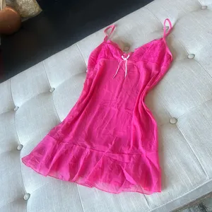 Victorias Secret Pink Mesh Mini Slip Dress Size Medium‎ thumbnail 2