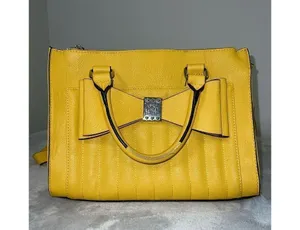Betsey Johnson Satchel Crossbody Yellow Bag Shoulder Purse thumbnail 15