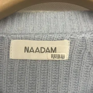 RTR NAADAM Blue Fisherman Layered Sweater Size Small S Wool/Cashmere soft cozy thumbnail 5