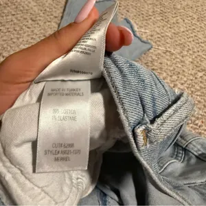 AGOLDE Merrel Jeans Astray High Rise Crop Light Wash Raw Hem Denim- Size 29 thumbnail 7