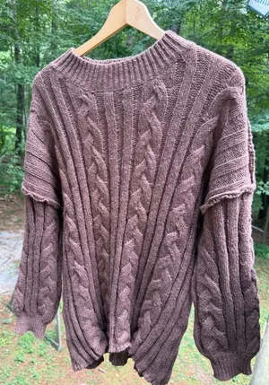 Cable Knit Pullover Sweater thumbnail 1