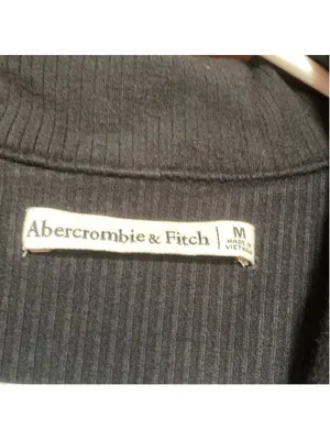 Abercrombie & Fitch Long Sleeve Black V-neck Knit Mini Button Collared Dress M thumbnail 3