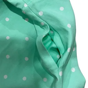 ZARA Mint Green Polka Dot Mini Dress XS Spaghetti Straps Backless Pockets thumbnail 3