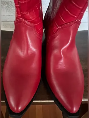 DV by Dolce Vita Korbella Women's Western boots in a vibrant red. Size 7 thumbnail 5
