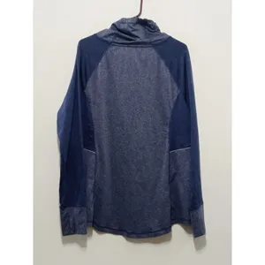 Avia Women's Athletic Top Pullover Blue Drawstring Long Sleeve Funnel Neck XL thumbnail 8