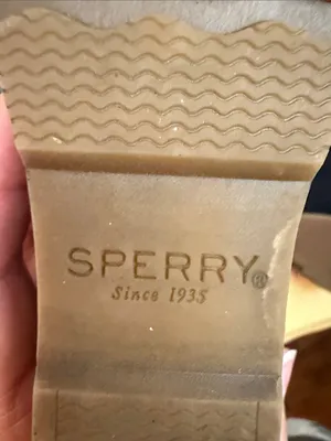 🥾🥾🥾BOGOHO🥾🥾🥾Sperry Black Suede Wedge Ankle Boots with Tan Laces-8 Med thumbnail 7