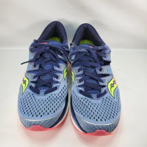 Saucony Triumph ISO 5 Running Shoes Womens 8.5 Blue Navy Coral EVERUN S10462-1 thumbnail 2