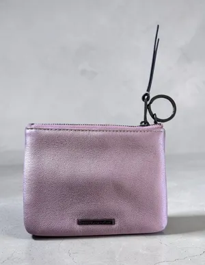 REBECCA MINKOFF Pink Leather Bride Tribe Keychain Coin Wallet thumbnail 1