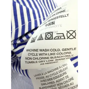 J.Crew Womens Blue White Striped Split Neck Bell‎ Sleeve Cotton Blouse Top 12 thumbnail 5