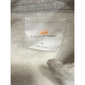 Lazy Sunday Women's Gray Fleece Half Zip Long Sleeve Crop Sweatshirt Top Size M thumbnail 5
