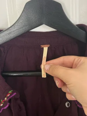 Free People Juniper Long Sleeve in Vintage Grape M thumbnail 7