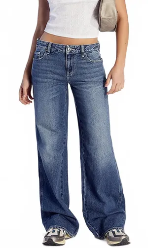 Pacsun Casey Low Rise Baggy Jeans Medium Indigo NWT Flossie Size 34 thumbnail 1