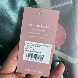 Birdy Grey Jesse Dress Sea Glass Green Satin Bridesmaid Slit Flutter Sleeve XS thumbnail 3