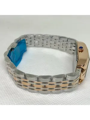 Chenxi women’s gold silver tone date watch rhinestones 23mm up to 8” running thumbnail 7