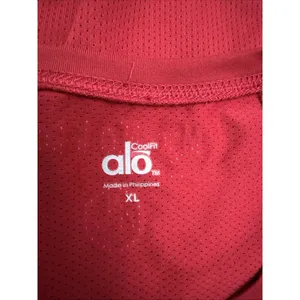 ALO Women's Red Performance Will Run For Beer Coolfit My Mottoz Shirt Sz XL thumbnail 9