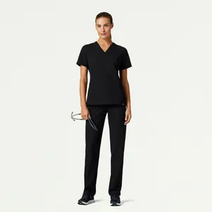Jaanuu Carte Slim 2-Pocket Scrub Top thumbnail 2