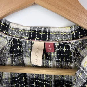 Pilcro Anthropologie Plaid Wool Blend Button Front Blouse Small Boho‎ Academia thumbnail 7