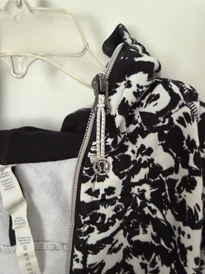 lululemon athletica Black & White Floral Zip Hoodie thumbnail 3