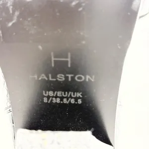 Halston Womens Black Croc Embossed Square Toe Block‎ Heel Chelsea Boots Size 8 thumbnail 5