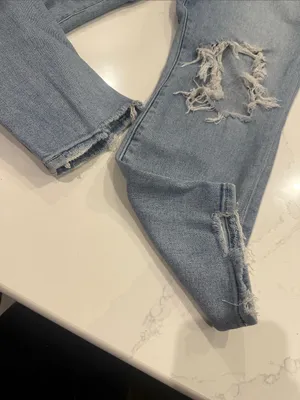 Abercrombie & Fitch The Super Skinny Ankle High Rise size 12 / 31 distressed thumbnail 3