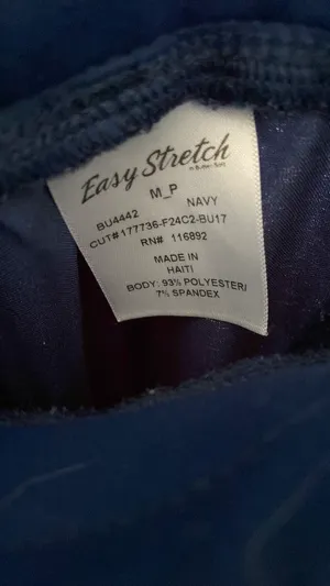 Easy Stretch Scrub Bottom Navy Blue Size M thumbnail 3