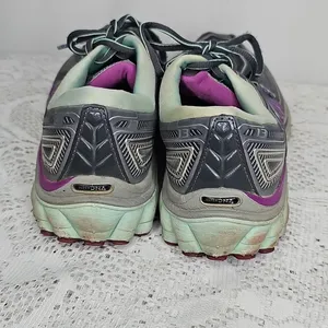 Brooks fit print glycerin purple gray athletic hiking trailing low top shoes 8 thumbnail 6