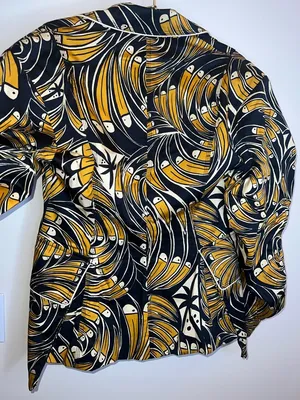 Farm Rio Toucan Spirals Blazer NWT Off White Tropical Print Jacket‎ S thumbnail 13