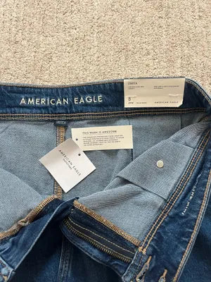 American Eagle Jean Mini Skirt Low Rise Stretch thumbnail 4