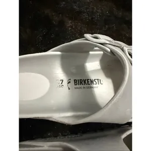 Birkenstock Womens 37 6.5 Arizona Rubber Sandals Shoes Gray Double Straps thumbnail 3