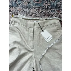 Aritzia The Limitless Pant Linen NWT Natural Ecru Wide Leg Size 6 thumbnail 14