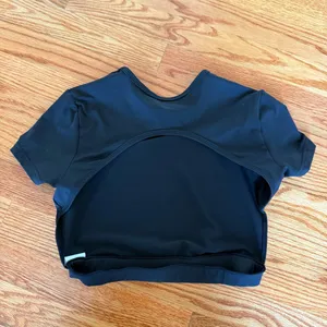 Gym Top T-shirt Tank Top Blouse Cover Up Tee Short Sleeve Sport Tee Slim Fit Top thumbnail 5