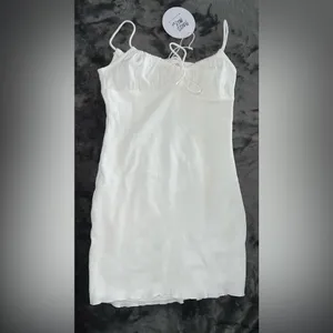 Princess Polly Slow Dancing Mini Dress in White Size 6 New with tag thumbnail 15