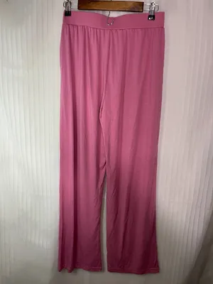 Hujkey Women's Pink Wide Leg Lounge Pants Size M High Rise Stretch Pockets NWT thumbnail 7