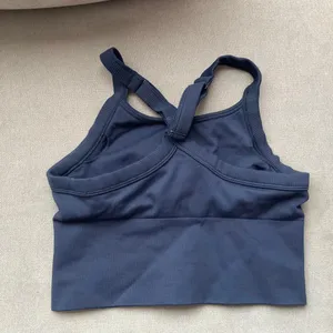 Alo Yoga Seamless Ribbed Favorite Bra Tank Navy XS thumbnail 5