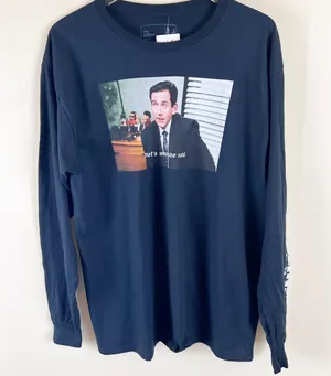 The Office “That’s What She Said” Long Sleeve Tee Black Universal Studios Size Large thumbnail 2