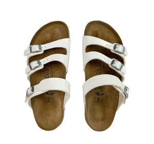 Birkenstock Birki’s Florida White Birko-Flor Strappy Sandals Sz 7 thumbnail 1