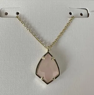 NWT Kendra Scott Rose Quartz Necklace thumbnail 3