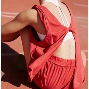 Free people twist back tank Sz M thumbnail 3