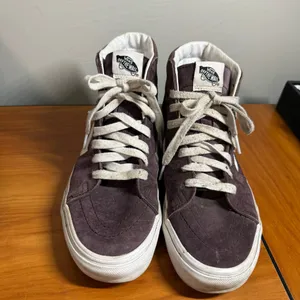 Vans‎ SK8 High Top Suede Leather Sneaker Shoe Lace Up Dark Maroon Streetwear W9 thumbnail 2