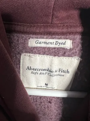 Abercrombie and Fitch Burgundy Hoodie Sweater Womens Medium thumbnail 3