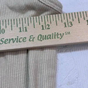 Shinestar Ribbed Tank Bodysuit Beige Nude Sleeveless Stretch Rayon Size Small thumbnail 13