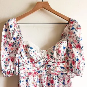 New For Love & Lemons Juliet Floral Mini Dress Size L thumbnail 5