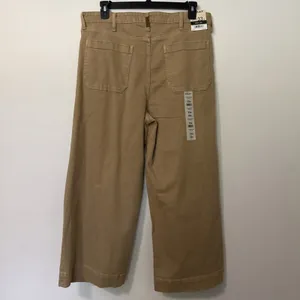 Ariat Wide Leg Jeans 33R Ultra High Rise Countryside French Khaki Stretch NWT thumbnail 5